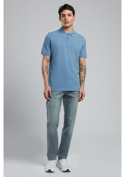 Twins Erkek Polo Yaka T-Shirt Çağla Yeşili