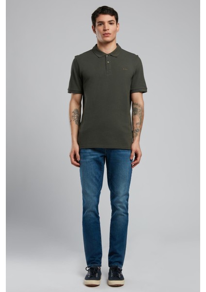 Twins Erkek Polo Yaka T-Shirt Çağla Yeşili