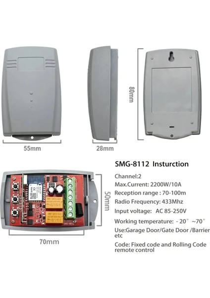 Kumanda Modülü Dünyanın Her Yerinden Cep Telefon İle Açıp-Kapatır modelleri