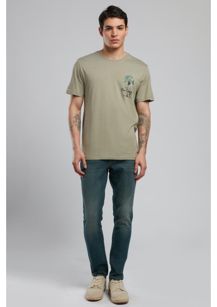 Gavino Erkek O Yaka T-Shirt Beyaz