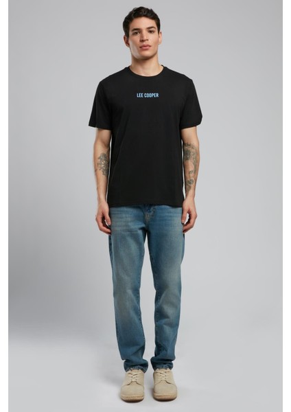 Maxwell Erkek O Yaka T-Shirt Siyah