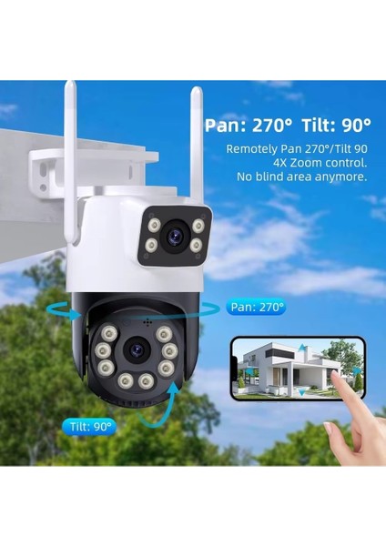 Wifi Speed Çift Kamera (2mp+2mp) Uzaktan Izleme ve Hareket Ettirme -Kayıt Etme-Gece Görüş-Ses-Hareket Algılama fiyatları