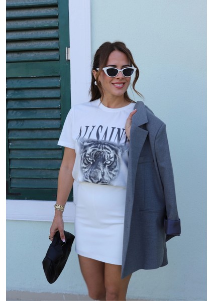 Beyaz Şort Etek modelleri