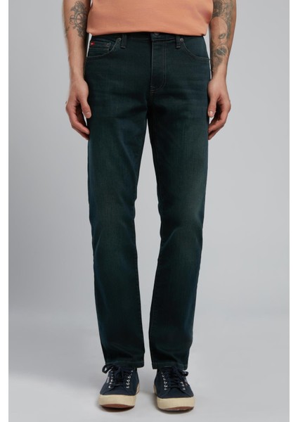 Jagger Erkek Slim Straight Fit Green To Brown Jean Pantolon