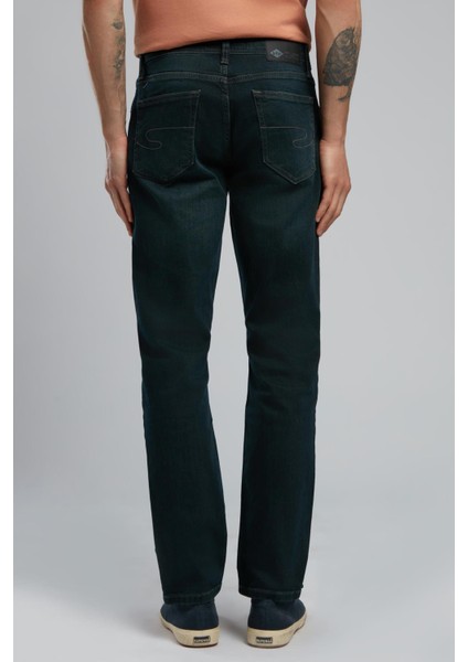 Jagger Erkek Slim Straight Fit Green To Brown Jean Pantolon