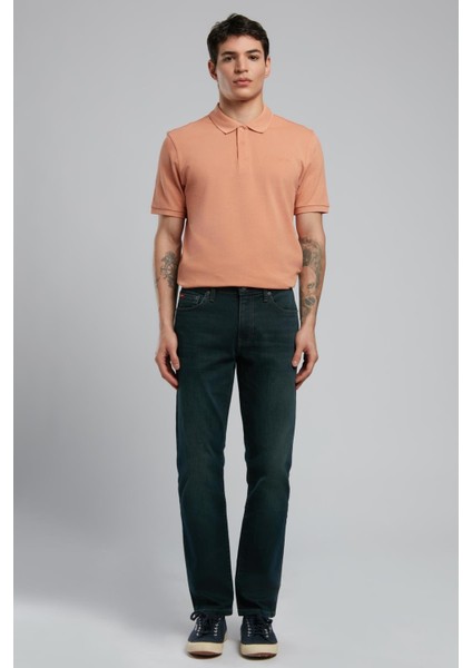 Jagger Erkek Slim Straight Fit Green To Brown Jean Pantolon