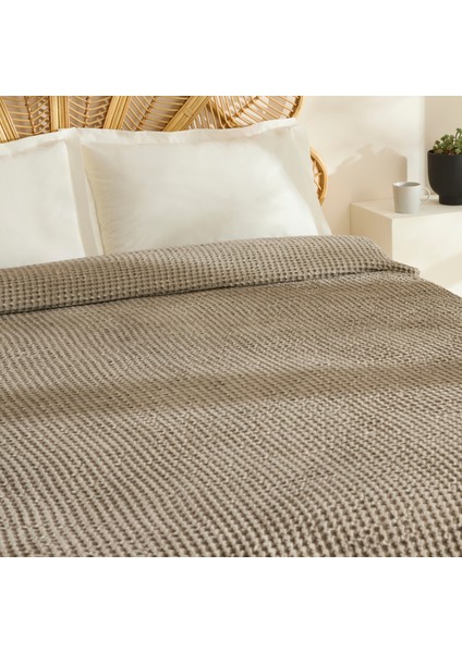Mady %100 Cotton Waffle Çift Kişilik Tek Pike Taş indirimleri