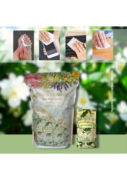 Yasemin Kokulu 160'lı Kolonyalı Mendil: Çiçeksi ve Ferah Dokunuş fiyatları