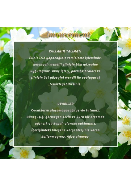 Yasemin Kokulu 160'lı Kolonyalı Mendil: Çiçeksi ve Ferah Dokunuş fırsatları