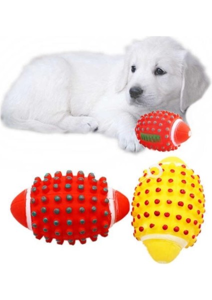 3 Adet Kedi Köpek Isırma Topu Sesli Dikenli Diş Kaşıma Topu fiyatları