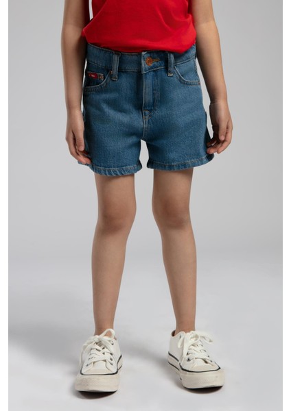 Wells Kız Çocuk Jean Şort Denim