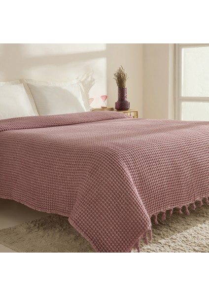 Mady %100 Cotton Waffle Çift Kişilik Tek Pike Pembe fiyatları