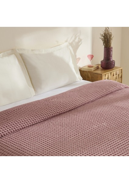 Mady %100 Cotton Waffle Çift Kişilik Tek Pike Pembe modelleri