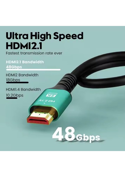 FXN-H3M Yüksek Hızlı Pvc 4K 8k HDMI 2.1 120Hz Tv Hdtv Uyumlu HDMI Kablo-3m modelleri