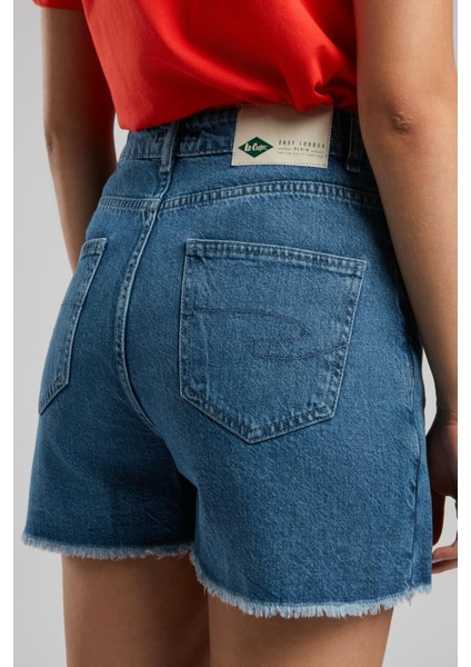 Mila Kadın Jean Şort Etek Denim