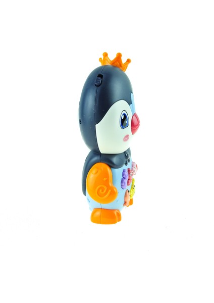 Oyuncak Penguen Işıklı Sesli Sevimli Penguen 16 cm