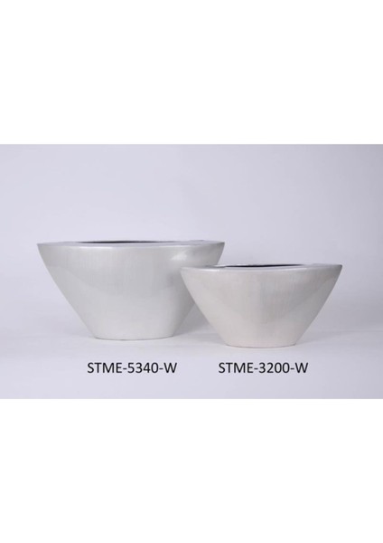 Seta Martına Vazo Üçgen Küçük Beyaz 40*14*20 cm fiyatları