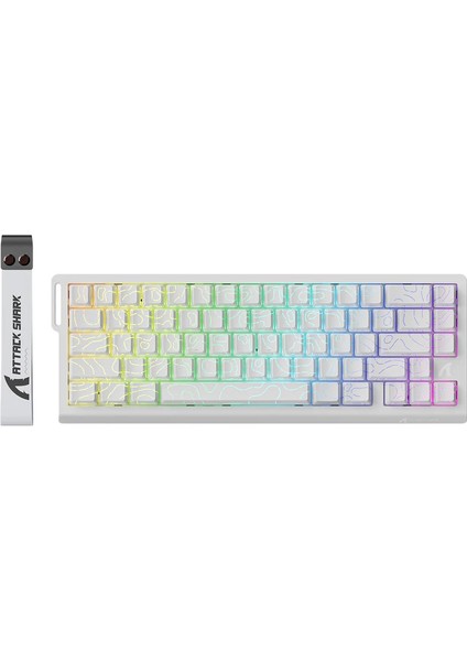 Attack Shark X68HE Rapid Trigger 0.125MS Manyatik Switch Rgb App Uygulamalı Gaming Oyuncu Klavye