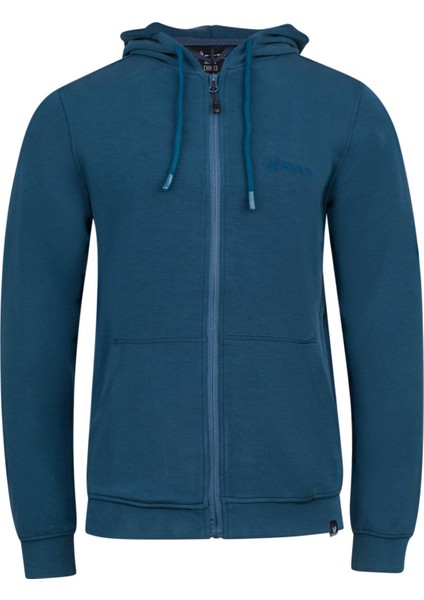 Orgeen Kapşonlu Tam Fermuarlı Sweatshirt