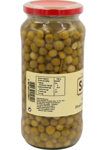 Haşlanmış Bezelye 400 gr 2'li Paket