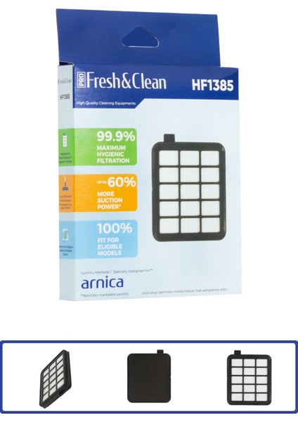 Arnica Pika ET14400 Uyumlu Hepa Filtre