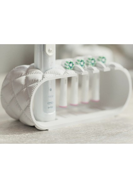 Yastık Desenli Şarjlı Diş Fırçası ve Başlık Standı modelleri