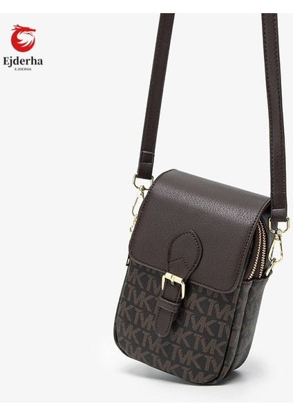Klasik Kadınların Torbası Retro Yazılmış Mektuplar, Mini Telefon Çantası, Moda Tek Omuz Çantası. (Yurt Dışından)