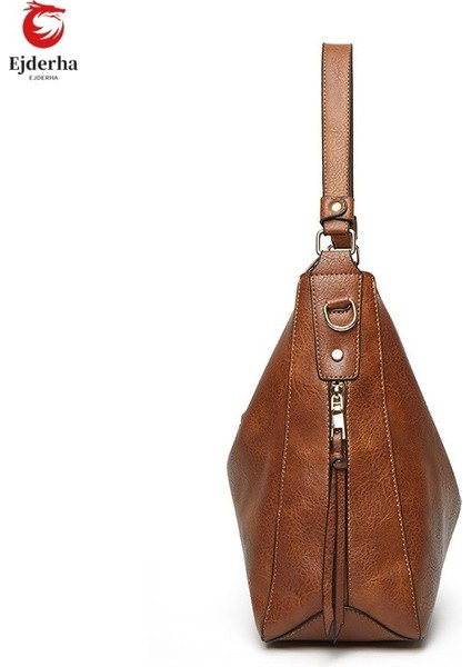 Retro Kadınların Çantası, Kadınların Çantası, Avrupa ve Amerikan Ellerinde Tutuklu Çantası, Moda Tek Omuz Diagonal Kadınların Baozi Anne Çantası (Yurt Dışından)