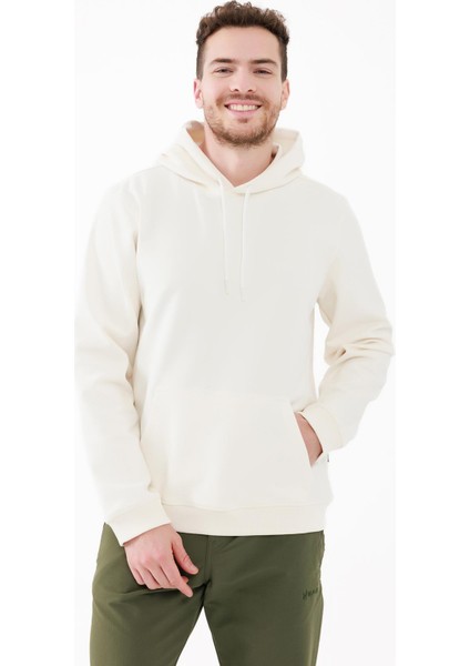 Oliver Erkek Kapüşonlu Sıfır Yaka Sweatshirt Beyaz modelleri