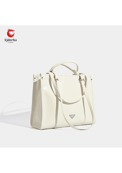 Kadınlar Için Büyük Kapasite Sahip Omuz Çantası, Kore Versiyonu, Üniversite Stili, Yüksek Sonu, Minimalist Siyah Çantası (Yurt Dışından)