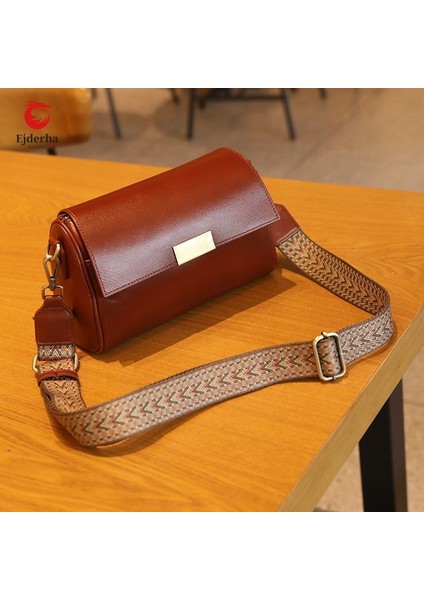 Retro Kadınların Çantası, Avrupa ve Amerikan Moda Çantası, Büyük Kapasitet Tek Omuz Çantası, Popüler Küçük Kare Çantası (Yurt Dışından)