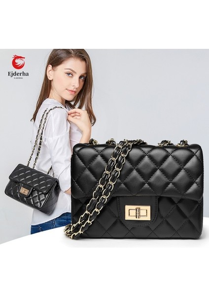 Kadınlar Için Çantası, Kore Versiyonu, Eşleşmek Kolay, Moda Elması Ağırlık Zinciri Çantası, Basit Diagonal Çarpı Omuz Çantası (Yurt Dışından)