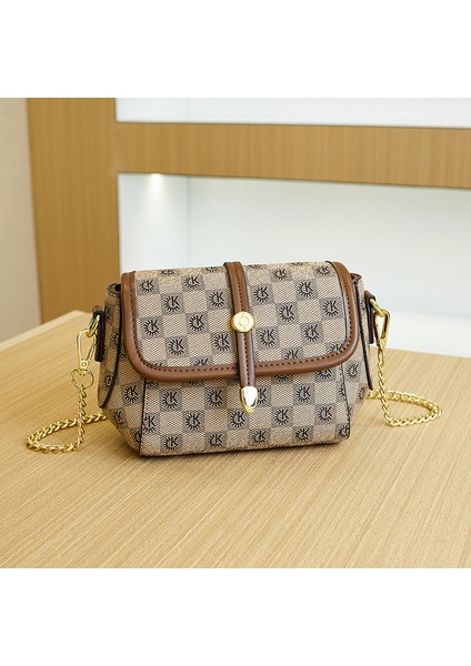 Yüksek Sonu Retro Plaid Işık Luksuz Moda Çantası (Yurt Dışından)