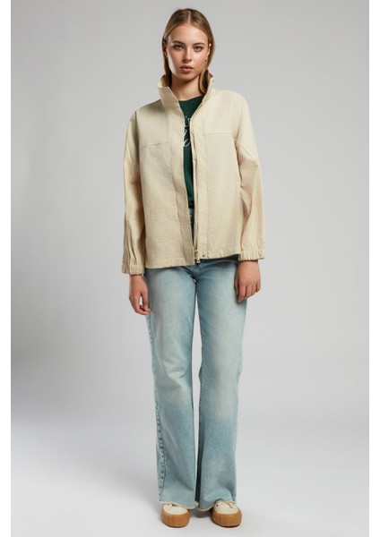 Linette Kadın Yağmurluk Ekru