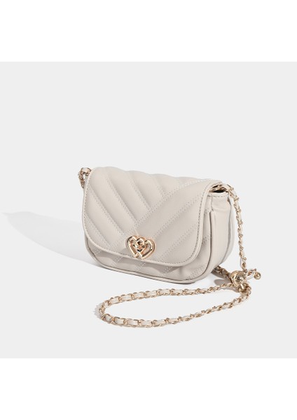 Retro Moda Embroidery Thread Light Luxury Basit Moda Chain Shoulder Bag (Yurt Dışından)