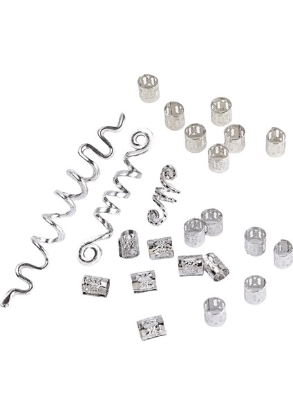 28PCS Avrupa ve Amerikan Popüler Viking Celtic Knot Retro Etnik Stil Spiral Yılan Şeklinde Kirli Örgü Klip Aksesuarlar (Yurt Dışından)