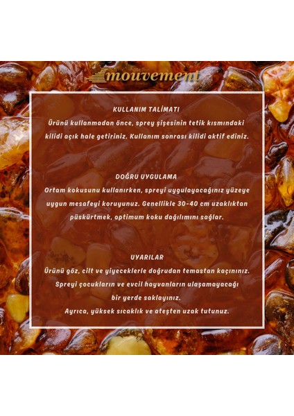 500 ml Amberin Egzotik Kokulu Oda Spreyi ile Sıcak Bir Dokunuş