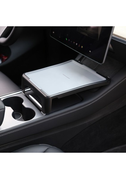 Tesla Model Y / Model 3 Ön Orta Konsol Çok Amaçlı Masa, Gri Renk