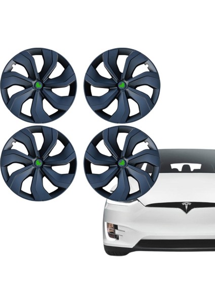 Tesla Model Y Knıfe Jant Kapağı Seti 19 Inç, Mat Siyah Renk (4 Adet Set Olarak Satılmaktadır.)