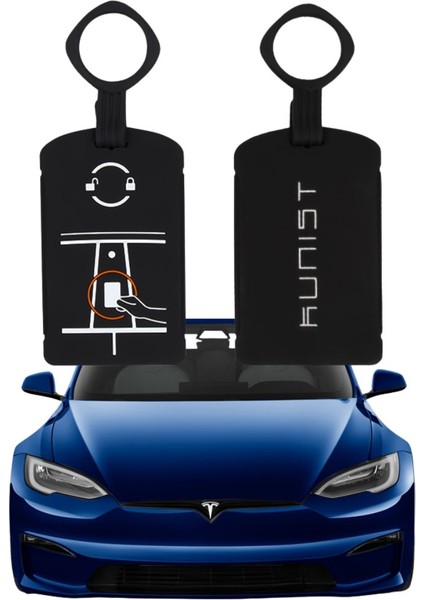 Tesla Model Y / Model 3 Tesla Anahtar Kartı Muhafaza Kabı, Siyah Renk