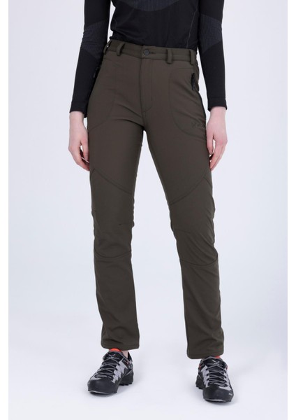 Bosie Ince Softshell Kadın Pantolon Haki