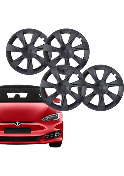 Tesla Model Y Arceo Jant Kapağı Seti 19 Inç, Mat Siyah Renk (4 Adet Set Olarak Satılmaktadır.)