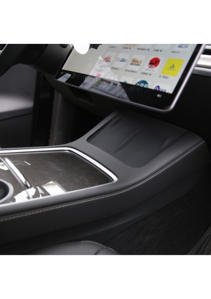 Tesla Model Y / Model 3 Tpe Plastik Telefon Şarj Pedi, Siyah Renk indirimleri