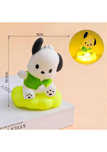 Sanrio Kurome Büyük Kulaklı Köpek Tamagotchi Moon Küçük Lamba Başucu Ortam Lambası Uyku Lambası Doğum Günü Hediyesi (Yurt Dışından)