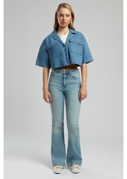 Loren 2 Kadın Jean Ceket Denim