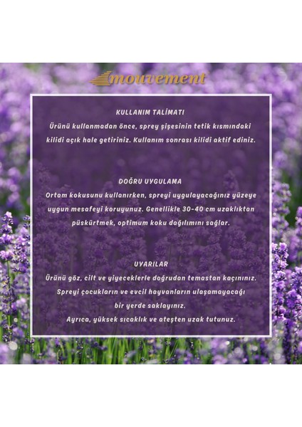 500 ml Lavanta Esintili Oda Spreyi ile Huzur Dolu Alanlar fırsatları