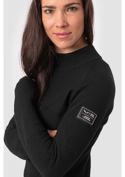 Fanes Eng. Logo Am Kadın Kazak Sweatshirt Siyah modelleri