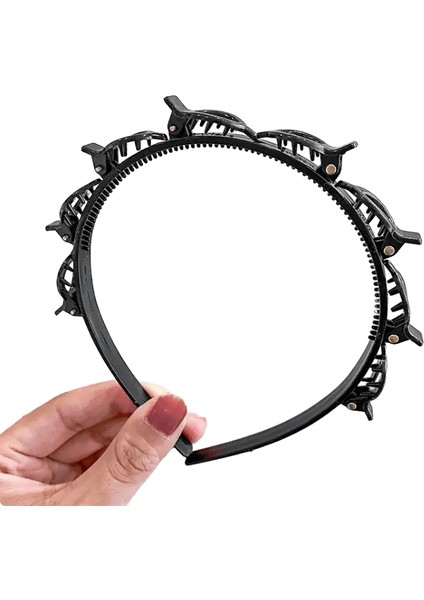 Unisex Alice Saç Bandı Kafa Bandı Erkek Kadın Spor Saç Band Hoop Metal Çember Çift Patlama Saç Modeli Saç Teslim Saç Aksesuar: C0004 (Yurt Dışından)