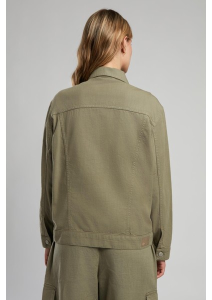 Puble Kadın Dokuma Ceket A. Haki fırsatları