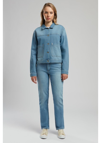 Linda Kadın Jean Ceket Denim